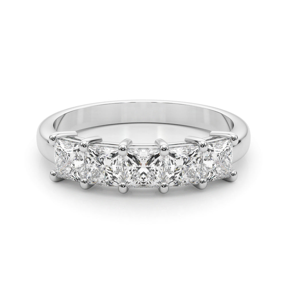 Five Lanterns lab-grown diamond five-stone ring, 14k white gold#Color_White Gold