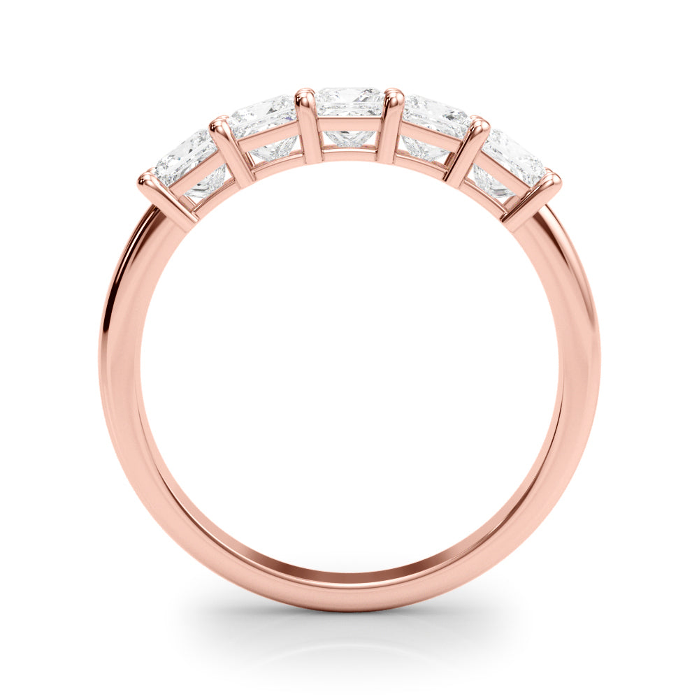 Five Lanterns lab-grown diamond five-stone ring, 14k rose gold#Color_Rose Gold