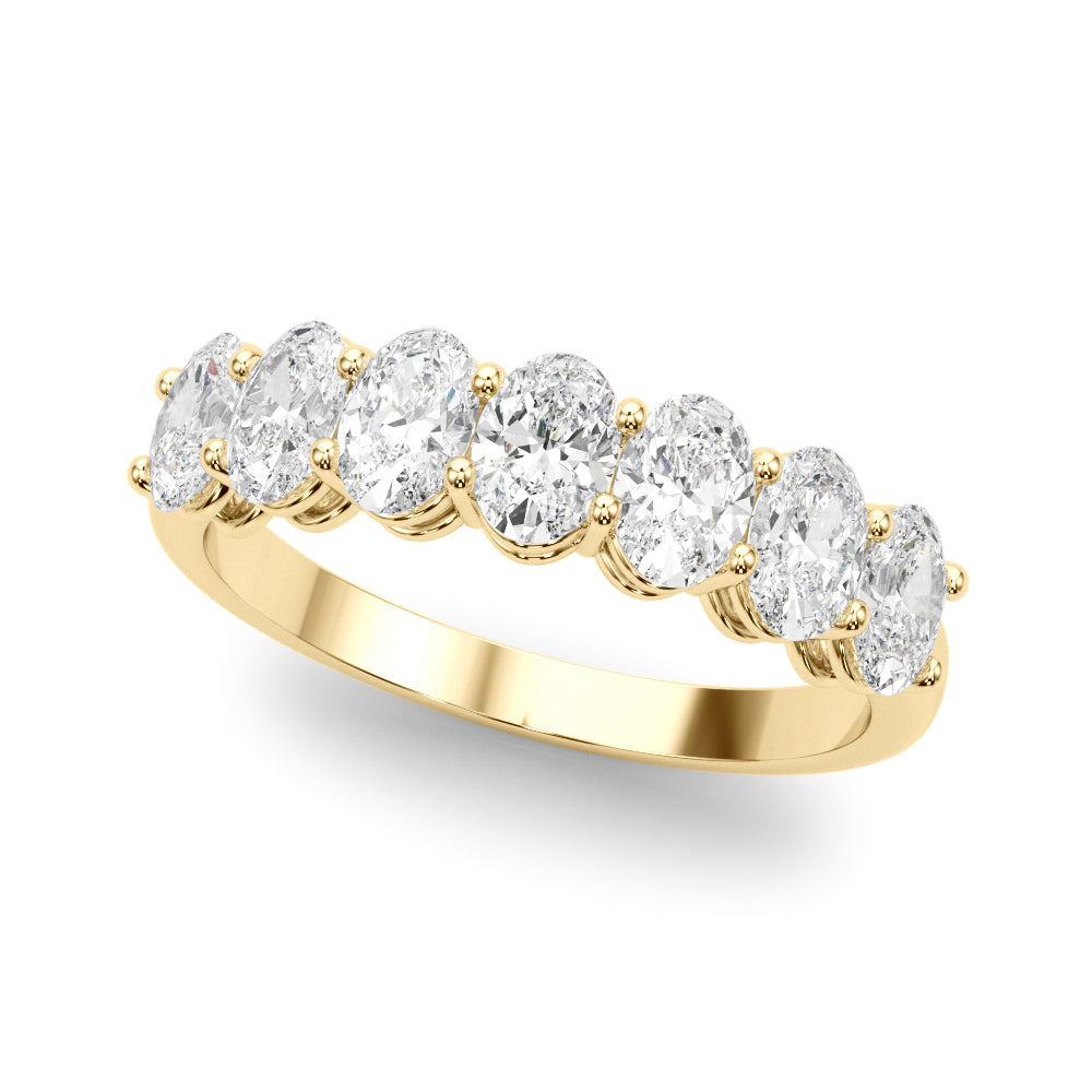Quiet Circle lab-grown diamond band, 14k gold