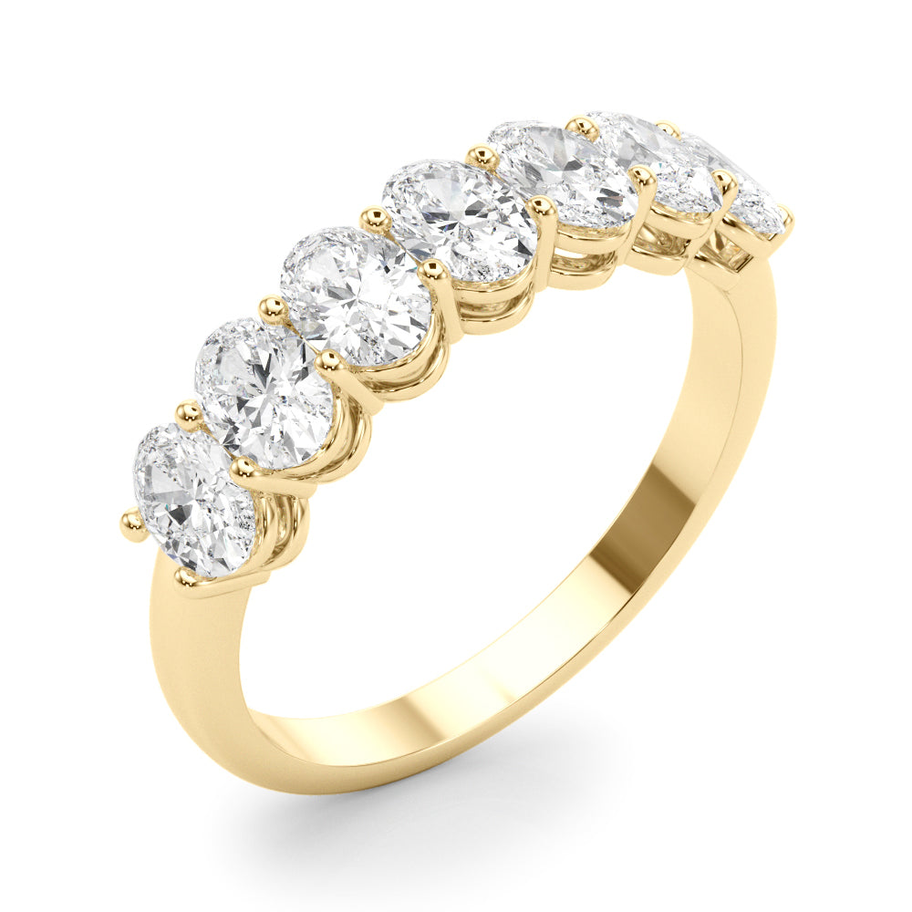Quiet Circle lab-grown diamond band, 14k gold