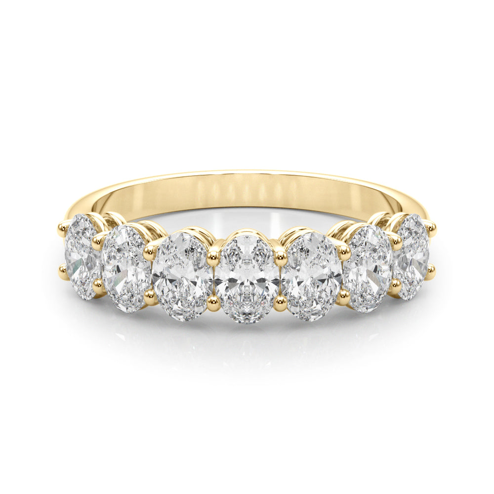 Quiet Circle lab-grown diamond band, 14k gold