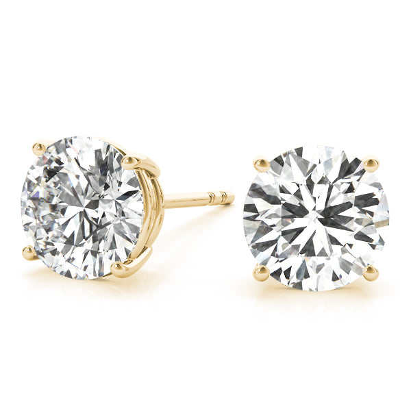 Quiet Glow lab-grown diamond stud earrings, 14k yellow gold, 1.5 to 3 ct#Color_Yellow Gold