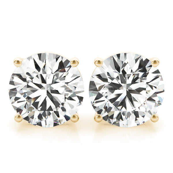 Quiet Glow lab-grown diamond stud earrings, screw back, 14k yellow gold#Color_Yellow Gold