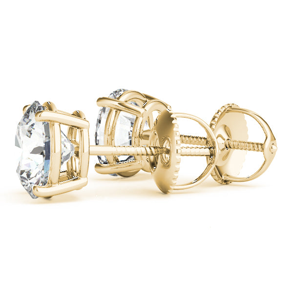 Quiet Glow lab-grown diamond stud earrings, screw back, 14k yellow gold#Color_Yellow Gold