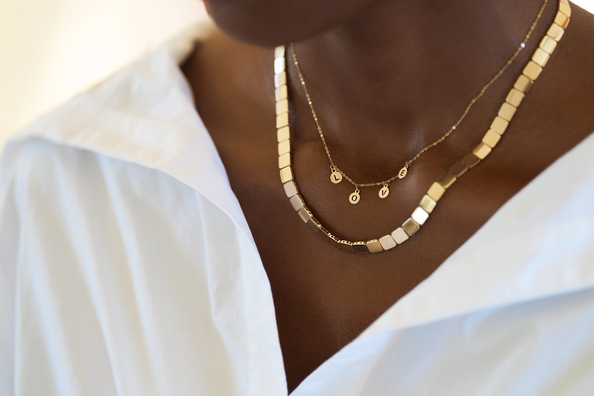 Covenant Chain 14k gold link necklace