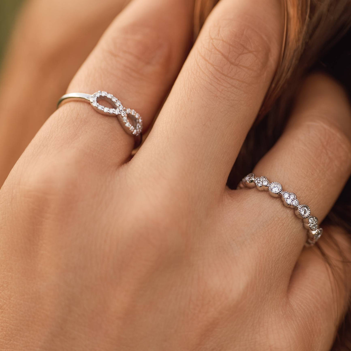 Love Bound lab-grown diamond ring, 14k gold