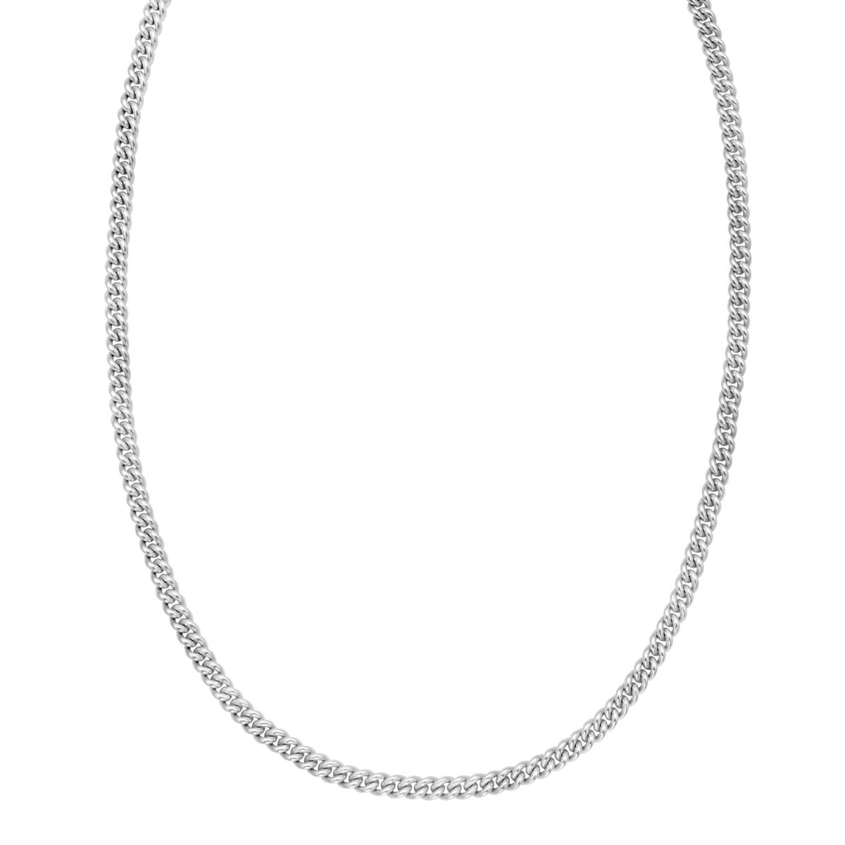Ledger Cuban sterling silver miami cuban chain, sterling silver, 4.1mm #Color_Sterling Silver