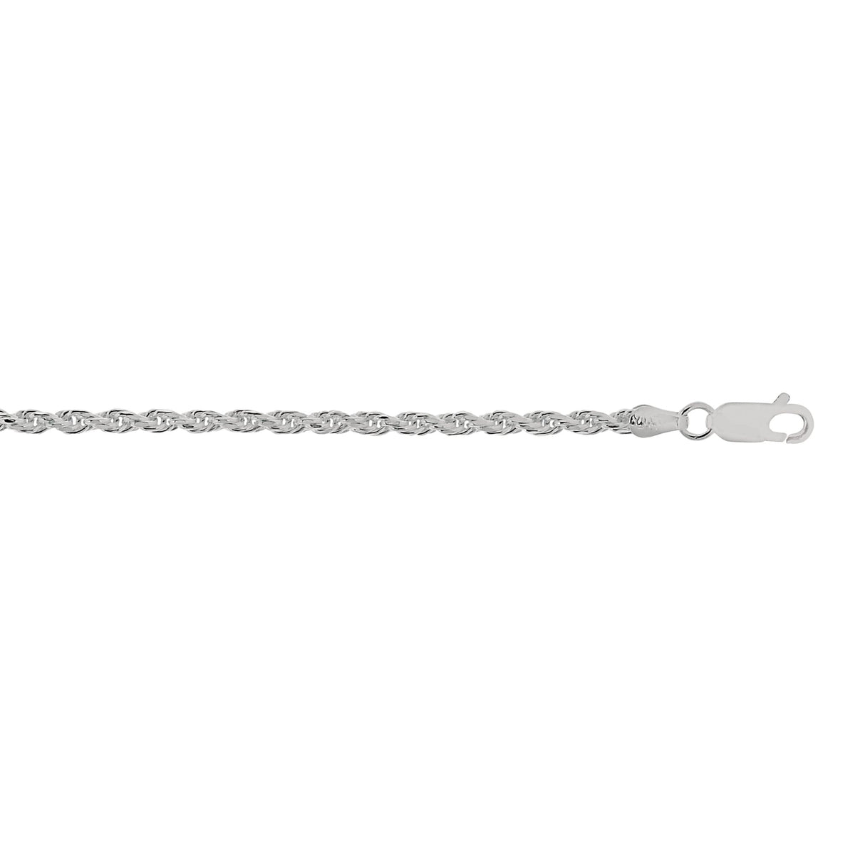 Bench Rope sterling silver rope chain, sterling silver, 2.9mm #Color_Sterling Silver