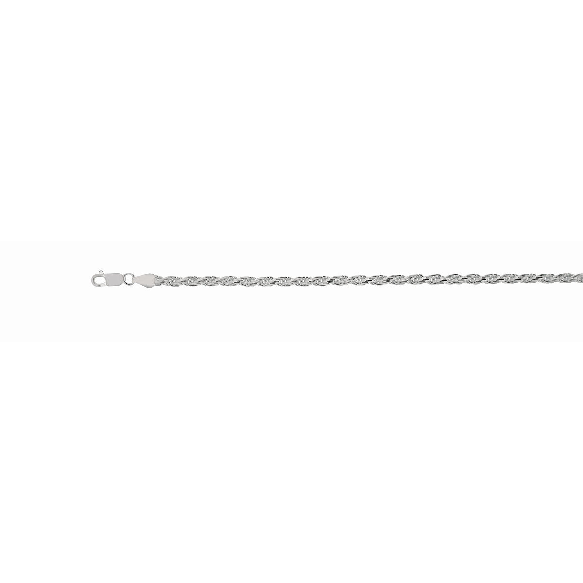 Bench Rope sterling silver rope chain, sterling silver, 3.6mm #Color_Sterling Silver