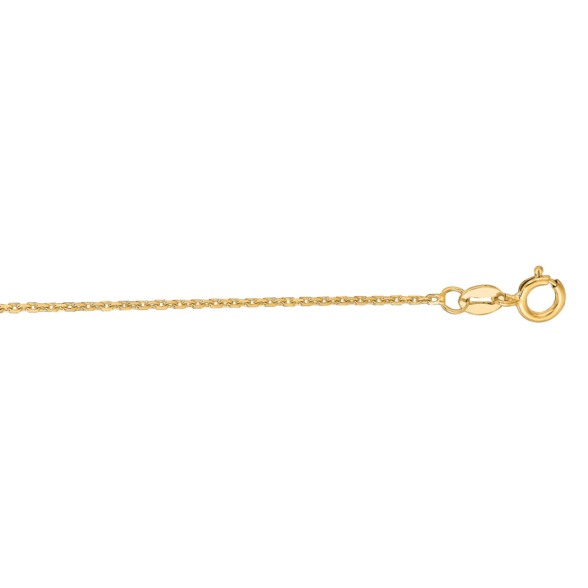 Promise Cable 14k gold cable chain, 14k yellow gold, 1.1mm #Color_Yellow Gold