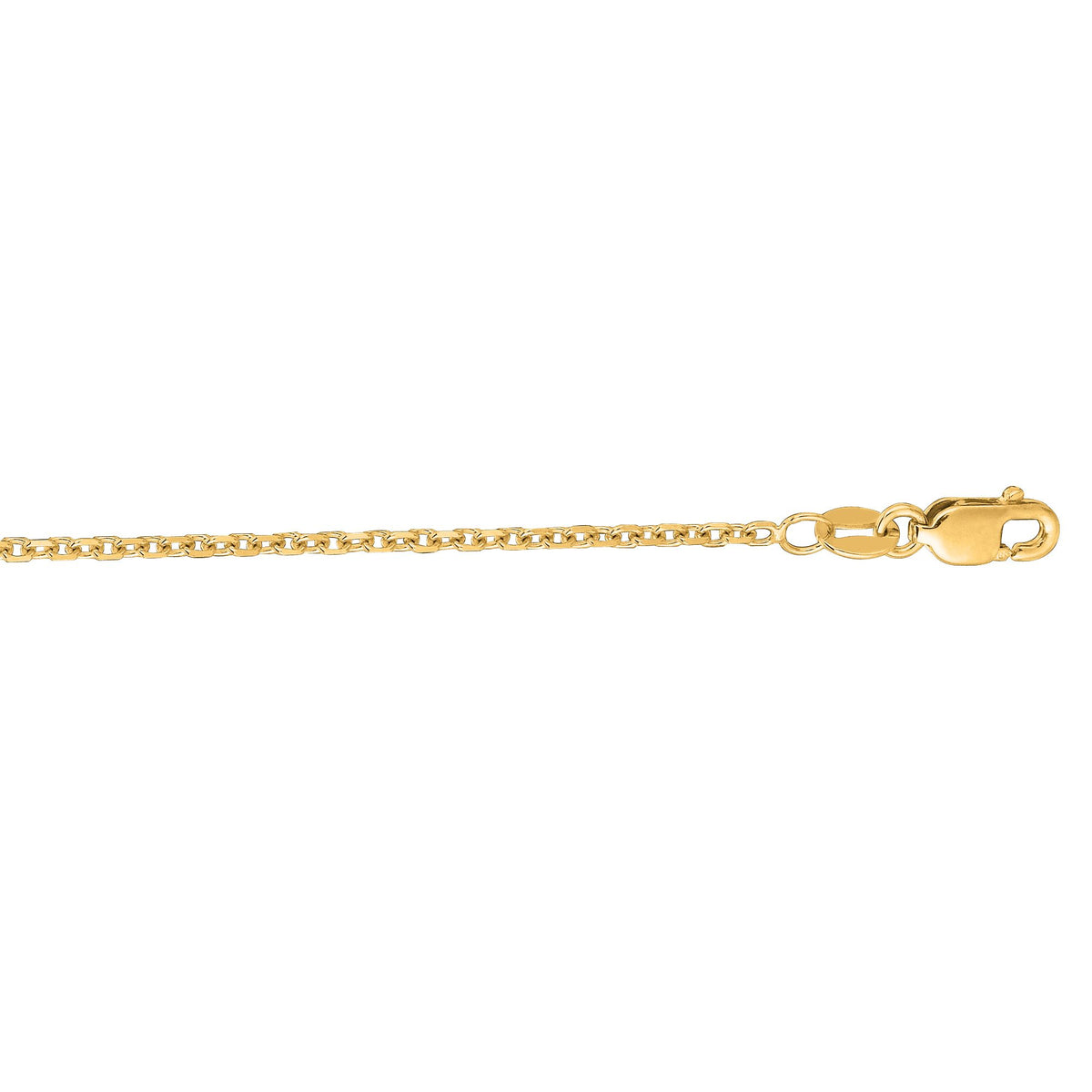 Promise Cable 14k gold cable chain, 14k yellow gold, 1.5mm #Color_Yellow Gold