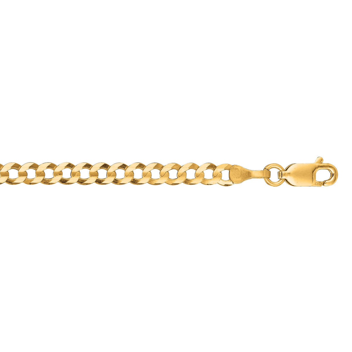 Covenant Curb 14k gold curb chain, 14k yellow gold, 3.6mm #Color_Yellow Gold