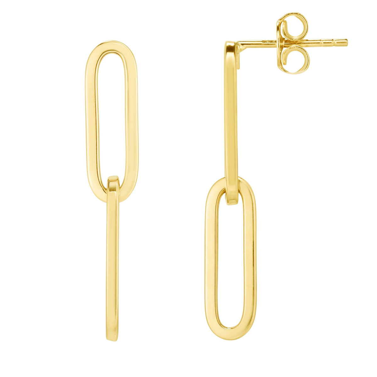 Promise Drops 14k gold drop earrings