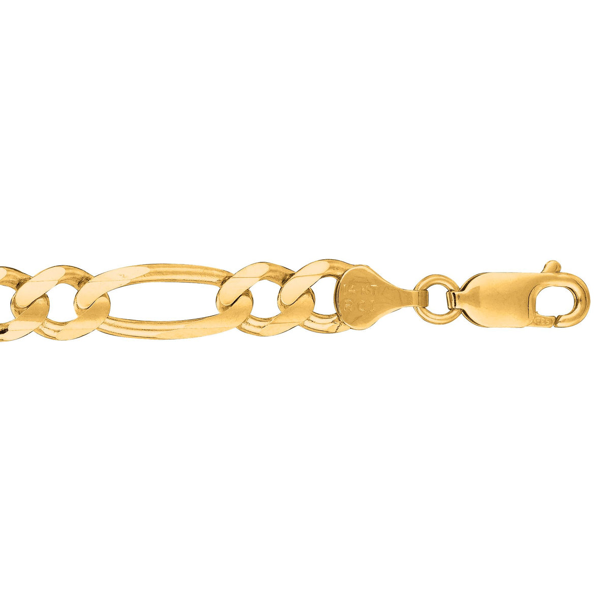 Loupe Figaro 14k gold figaro chain, 14k yellow gold, 7mm #Color_Yellow Gold
