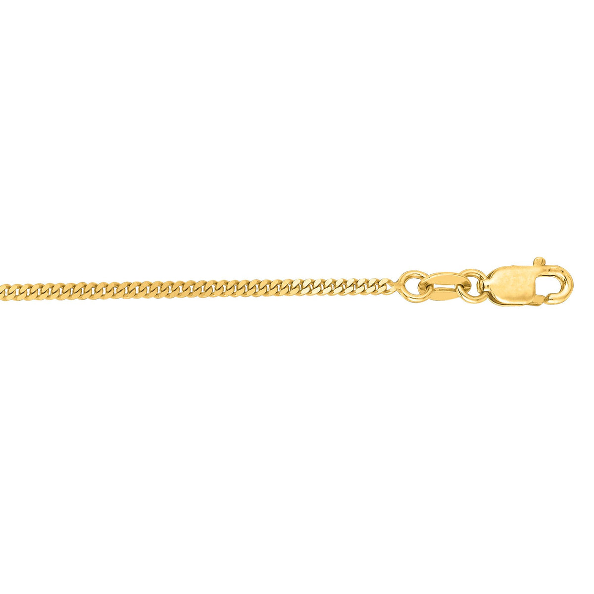 Covenant Curb 14k gold curb chain, 14k yellow gold, 1.4mm #Color_Yellow Gold