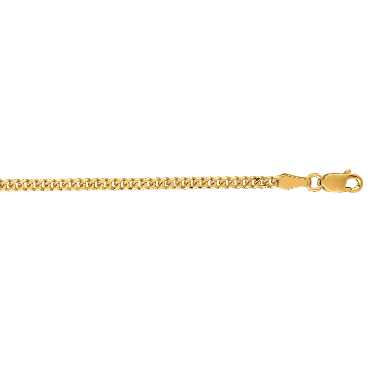 Covenant Curb 14k gold curb chain, 14k yellow gold, 2.2mm #Color_Yellow Gold