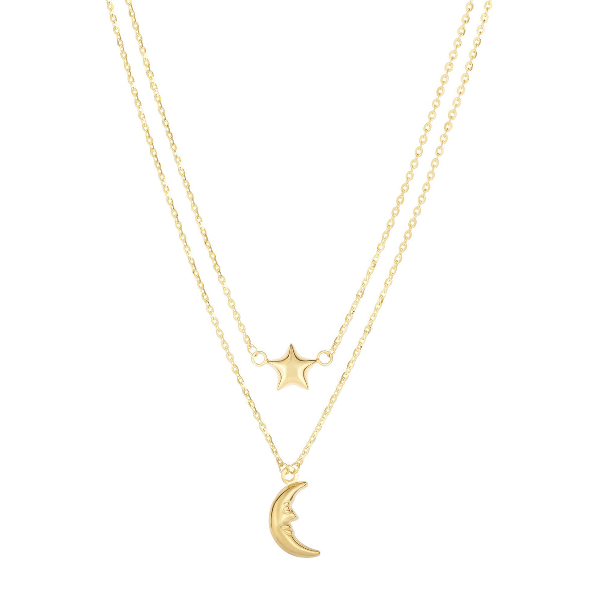 Layered Blessing 14k gold layered necklace