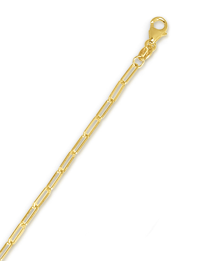 Pledge Link 14k gold paperclip chain, 14k yellow gold, 2.1mm #Color_Yellow Gold