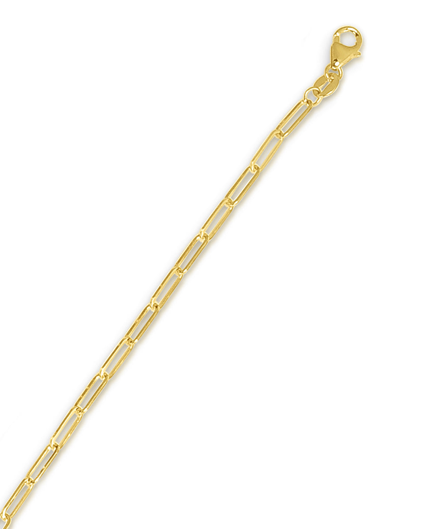 Pledge Link 14k gold paperclip chain, 14k yellow gold, 2.5mm #Color_Yellow Gold
