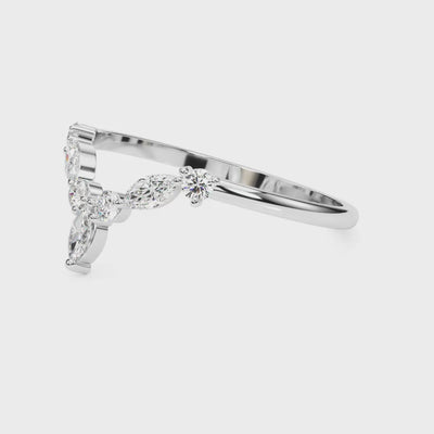 Marquise Bloom lab-grown diamond ring, 14k white gold#Color_White Gold