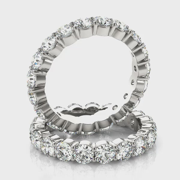 Daylight Circle lab-grown diamond eternity band, 14k gold