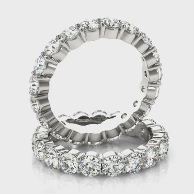 Daylight Circle lab-grown diamond eternity band, 14k gold