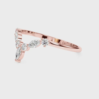 Marquise Bloom lab-grown diamond ring, 14k rose gold#Color_Rose Gold