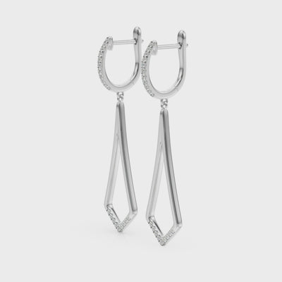Blessed Drops lab-grown diamond drop earrings, 14k gold
