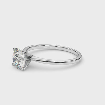 Daylight Solitaire lab-grown diamond solitaire, 14k white gold or platinum#Color_White Gold|Platinum
