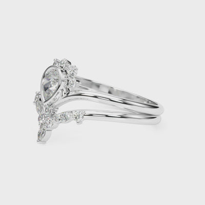 Gathered Bloom lab-grown diamond ring, 14k rose gold#Color_Rose Gold