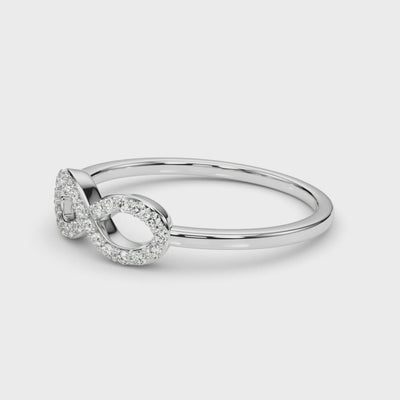 Love Bound lab-grown diamond ring, 14k gold