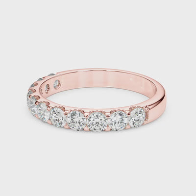 Whisper Light lab-grown diamond band, 14k rose gold#Color_Rose Gold