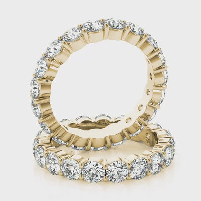 Daylight Circle lab-grown diamond eternity band, 14k gold