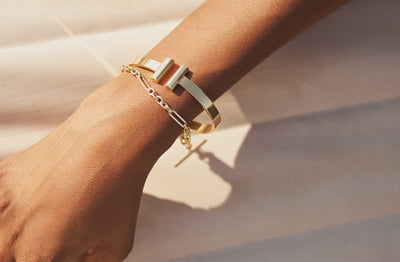 Open Blessing 14k gold open cuff
