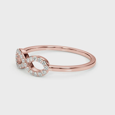 Love Bound lab-grown diamond ring, 14k gold