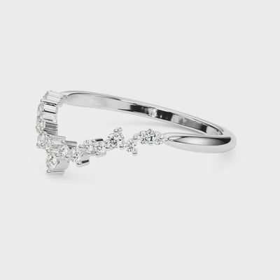 Branch Flourish lab-grown diamond band, 14k gold