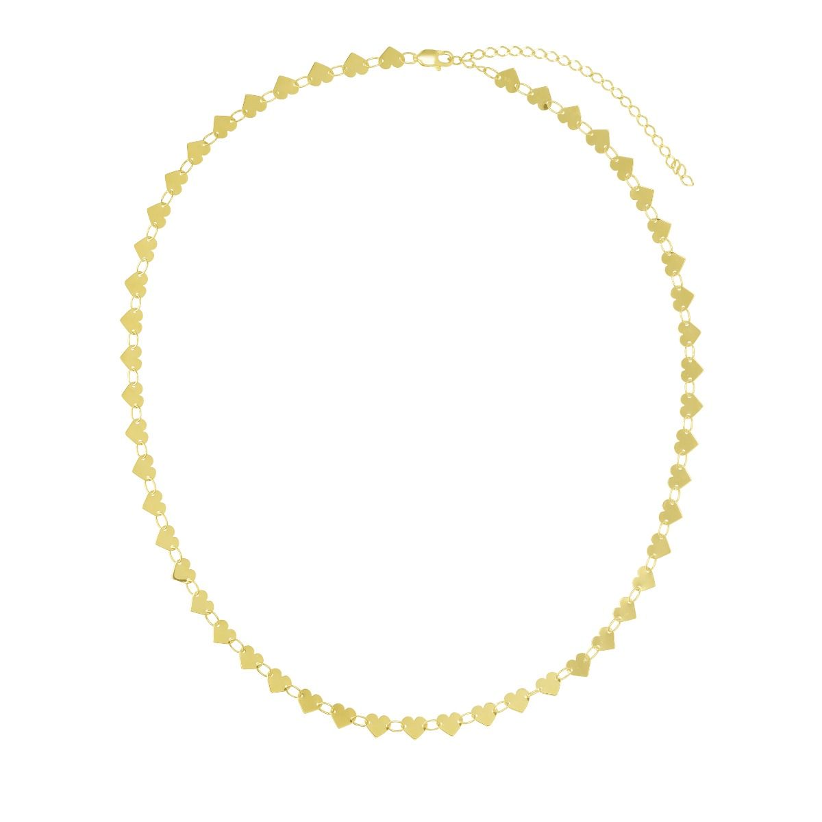 Promised Hearts 14k gold heart necklace