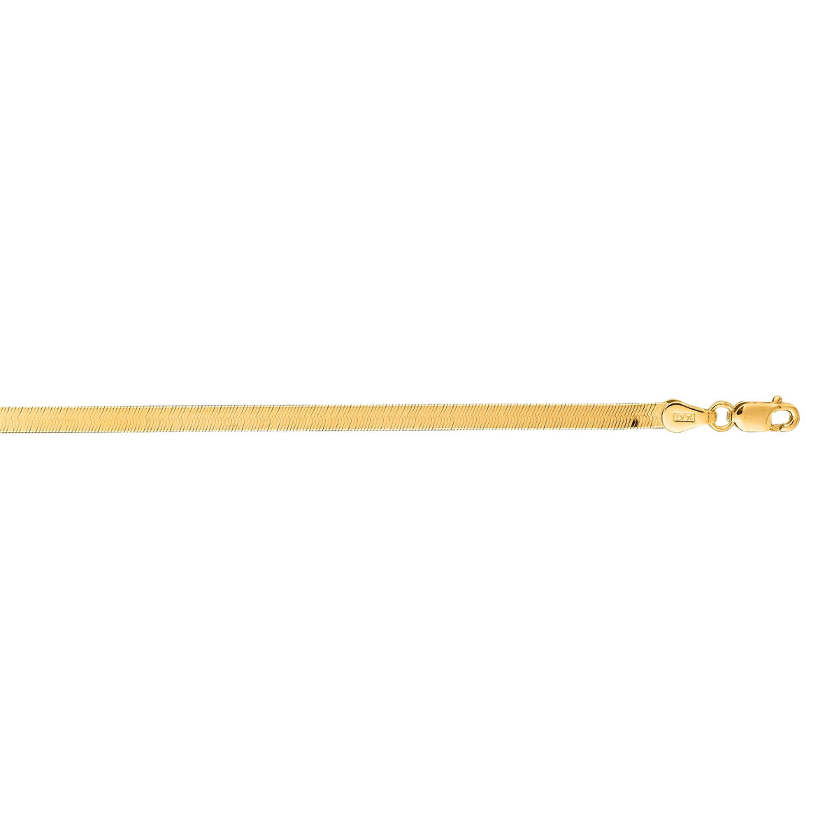 Woven Herringbone 14k gold herringbone chain, 14k yellow gold, 2.8mm #Color_Yellow Gold