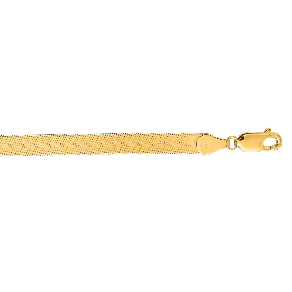 Woven Herringbone 14k gold herringbone chain, 14k yellow gold, 4.6mm #Color_Yellow Gold