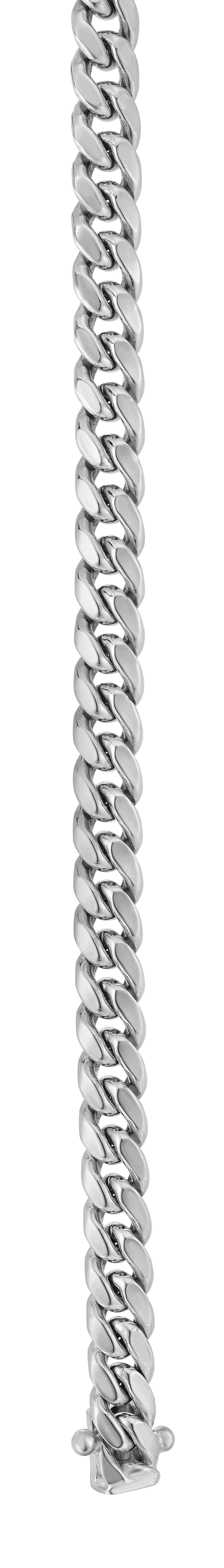 Ledger Cuban 14k gold miami cuban chain, 14k white gold, 4.9mm #Color_White Gold